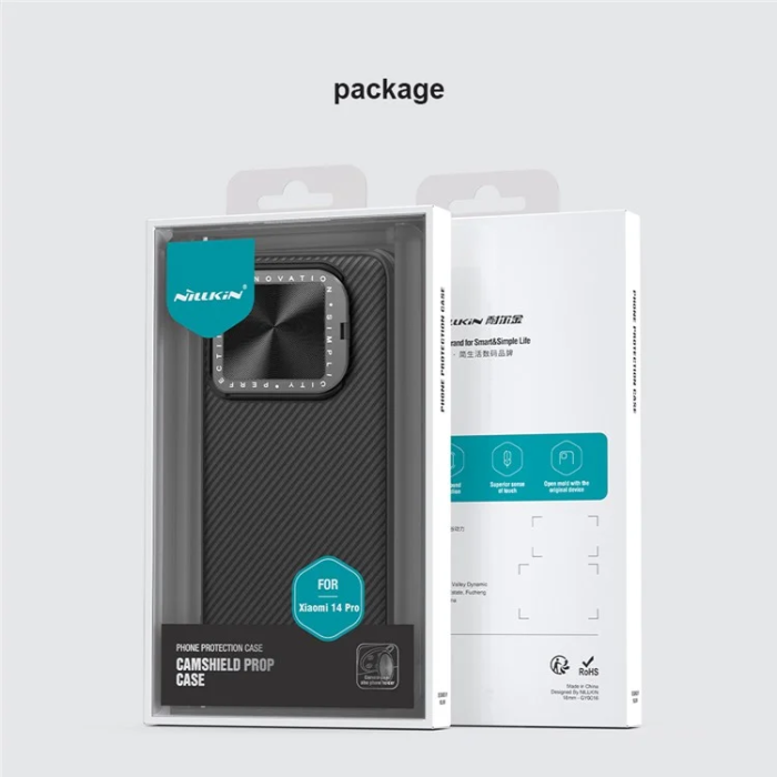 Nillkin - Nillkin Xiaomi 14 Pro Mobilskal CamShield Prop Kickstand - Grön