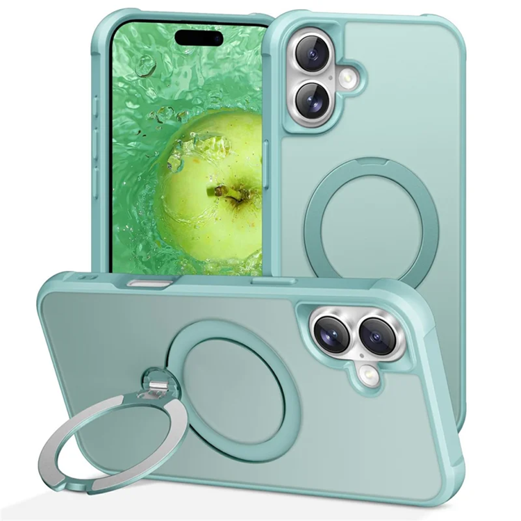 iPhone 17 Mobilskal MagSafe Kickstand TPU + PC - Lake Blå | 2353 | AlltMobil