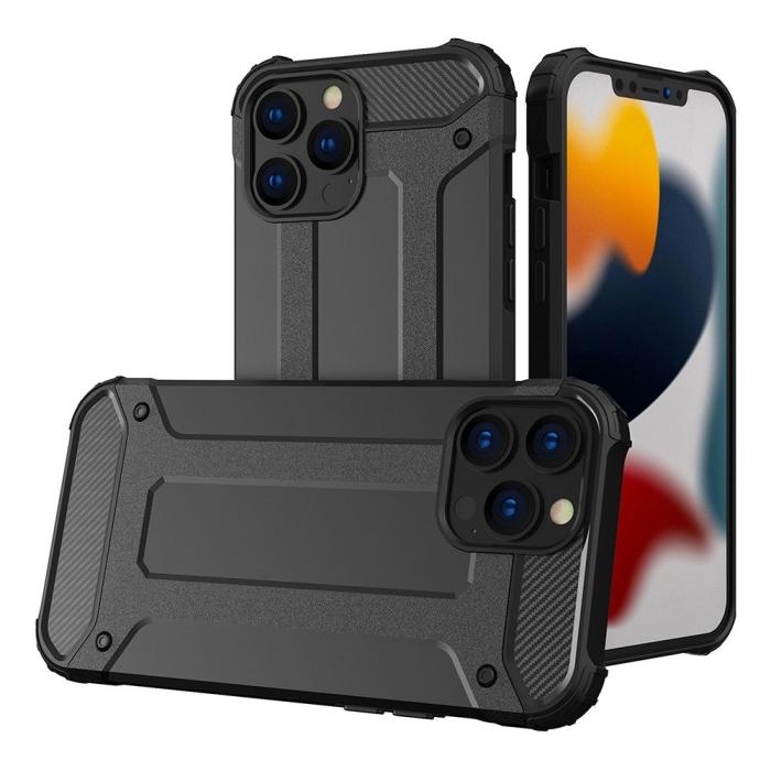 OEM - iPhone 14 Skal Armor Hårdplast Svart