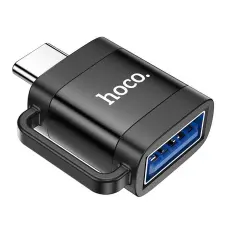 Hoco - Hoco Adapter OTG USB-C Till USB-A 3A UA31C - Svart