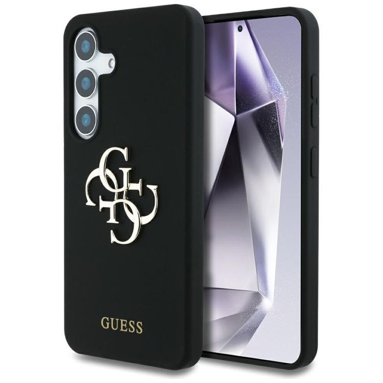 Guess Mobilskal till Galaxy S25 Silikon Big 4G Bottom Script - Svart | 2353 | AlltMobil