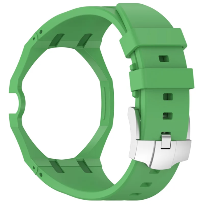 A-One Brand - Swatch Royal Pop Silikonarmband med Integrerat Skyddsskal - Grön