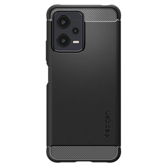 Tech-Protect - Spigen Xiaomi Redmi Note 12 Mobilskal Rugged Armor - Svart