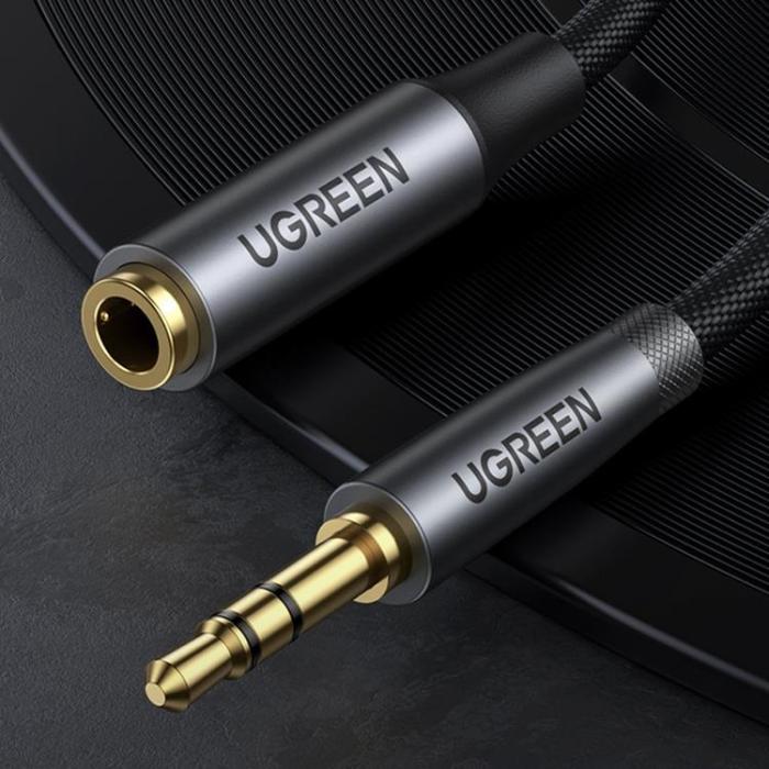 Ugreen - Ugreen AUX 3.5mm Mini Jack 1m - Svart