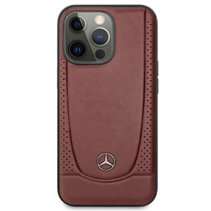 Mercedes - Mercedes iPhone 14 Pro Max Skal Läder Urban Bengale - Röd