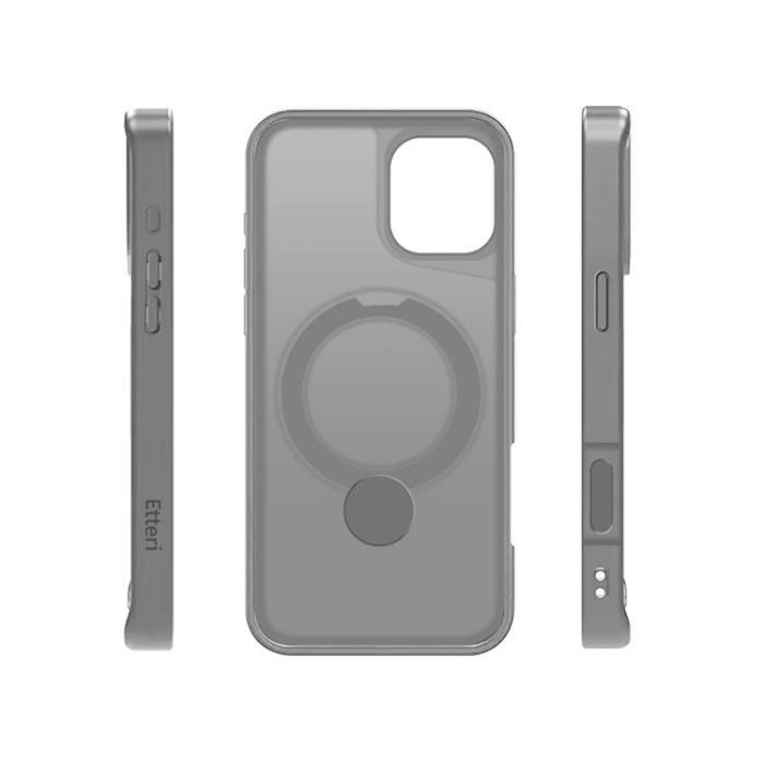 Etteri - Etteri iPhone 16 Mobilskal MagSafe Matt Ring - Grå