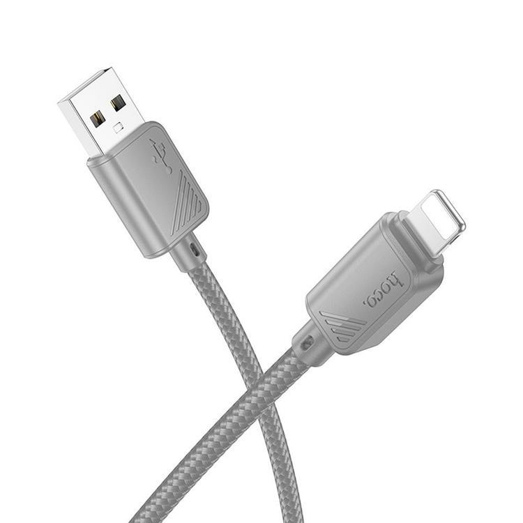 Hoco USB-A - Lightning 2.4A Kabel 1m X113 - Grå | 3541 | AlltMobil
