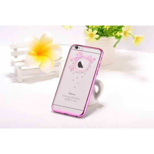 Devia Skal med Swarovski-Stenar till Apple iPhone 6(S) Plus - Garland Rosa | 2353 | AlltMobil