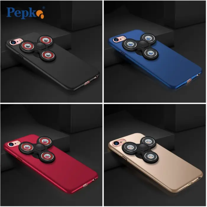 Fidget Spinner - EDC Tri Fidget Spinner Skal till iPhone 6 (S) - Svart