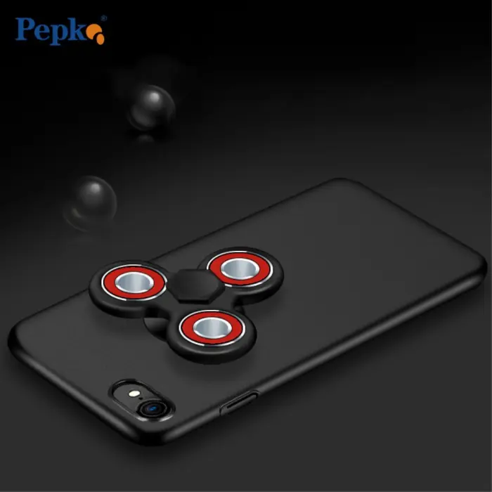 Fidget Spinner - EDC Tri Fidget Spinner Skal till iPhone 6 (S) - Svart
