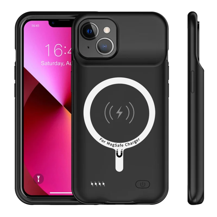 A-One Brand - iPhone 13 Batteriskal Magsafe 7000mAh B98 - Svart