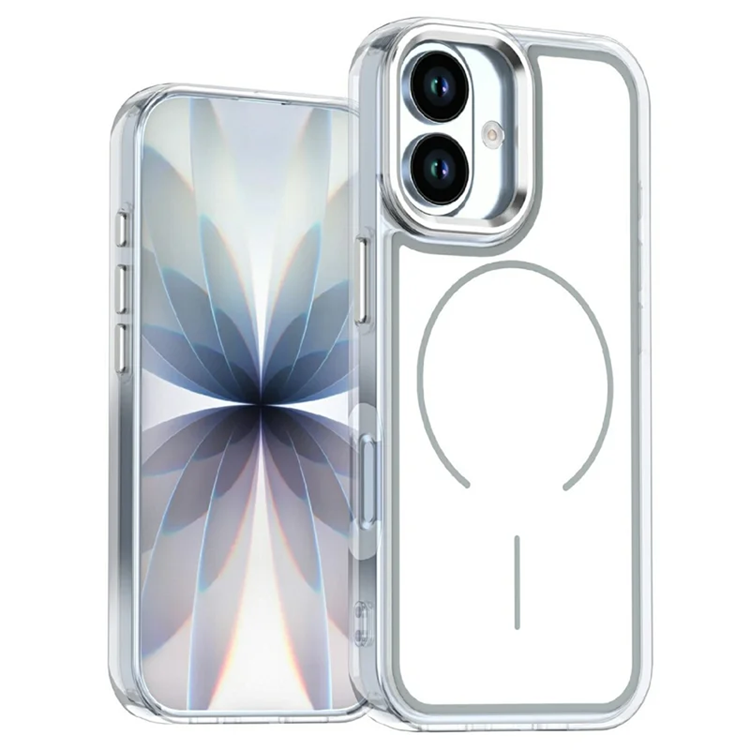 iPhone 17 Mobilskal Magsafe Electroplated - Vit | 2353 | AlltMobil