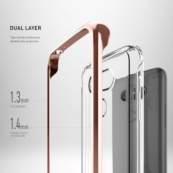 UTGATT5 - Caseology Skyfall Series Skal till LG G5 - Rose Gold