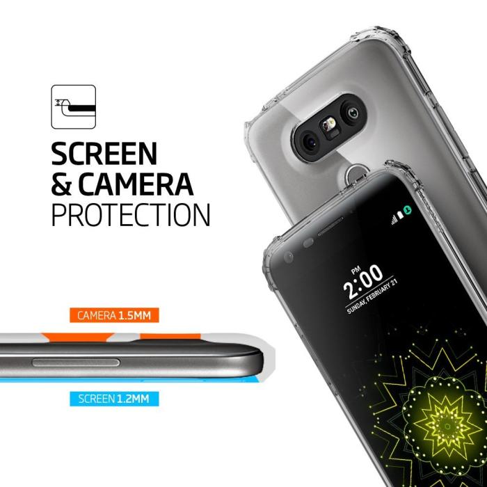 UTGATT5 - SPIGEN Crystal Shell Skal till LG G5 - Grå
