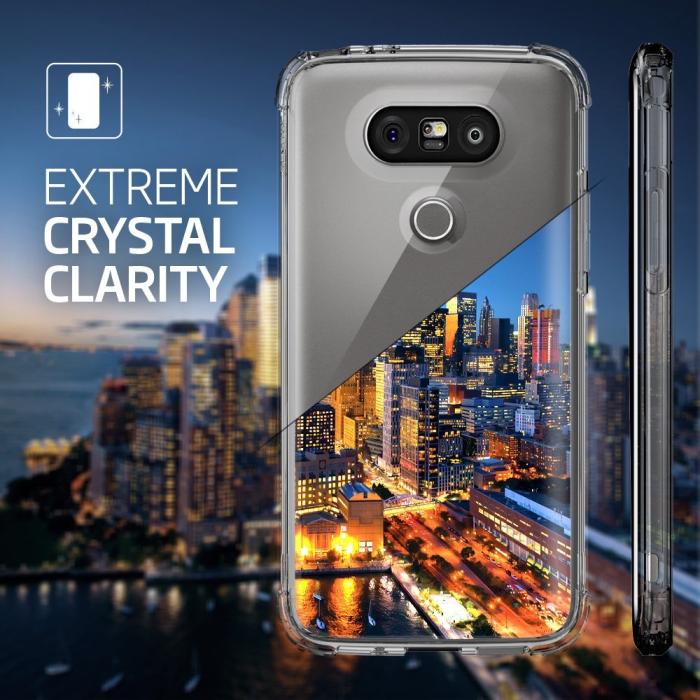 UTGATT5 - SPIGEN Crystal Shell Skal till LG G5 - Grå