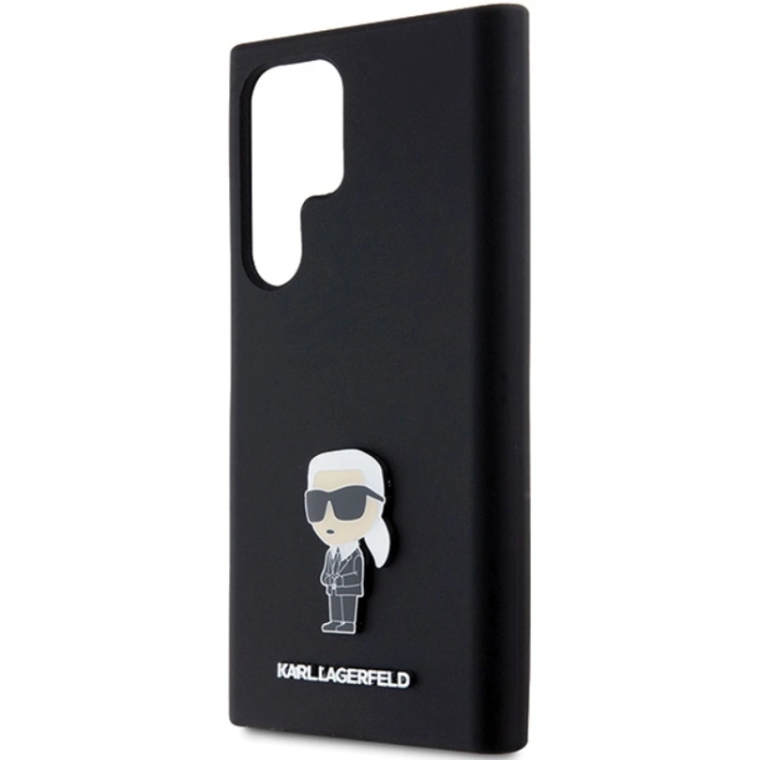 KARL LAGERFELD - Karl Lagerfeld Galaxy S23 Ultra Mobilskal Silikon Ikonik Metal Pin