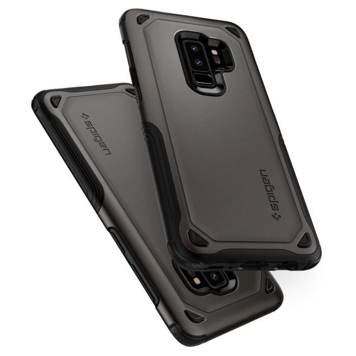 UTGATT5 - Spigen Hybrid Armor Skal till Samsung Galaxy S9 Plus - Gunmetal