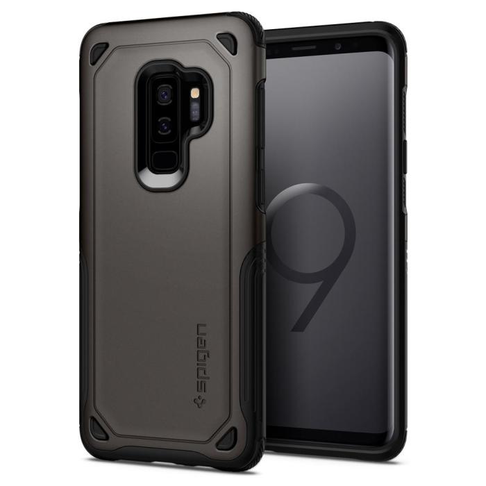 UTGATT5 - Spigen Hybrid Armor Skal till Samsung Galaxy S9 Plus - Gunmetal