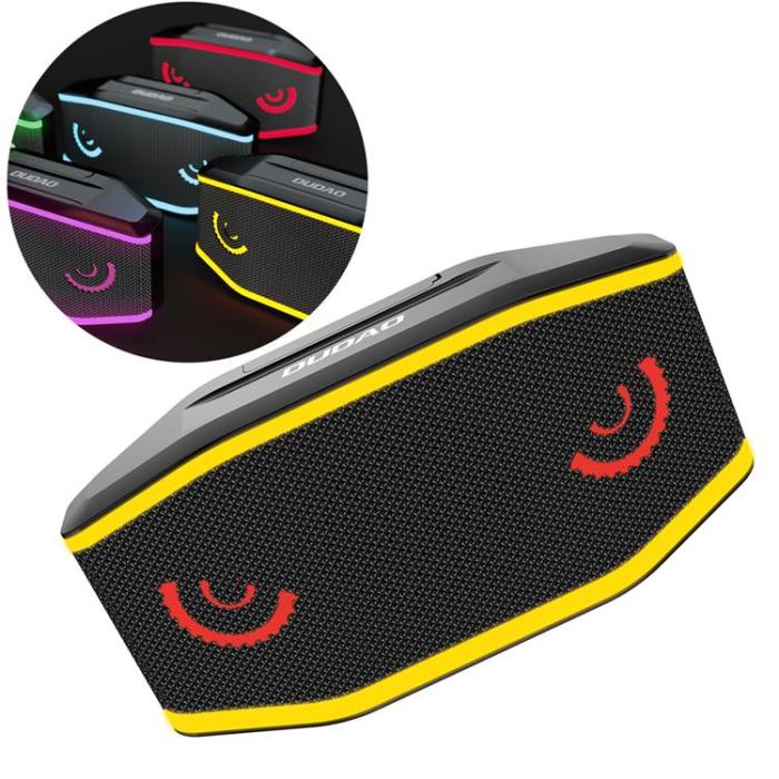 Dudao - Dudao Vattentät IP7 Trådlös Bluetooth 5.0 RGB 5W 1200mAh Högtalare - Svart