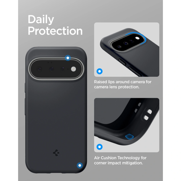 Spigen - Spigen Mobilskal För Google Pixel 11 Magsafe Nano Pop - Svart Sesame