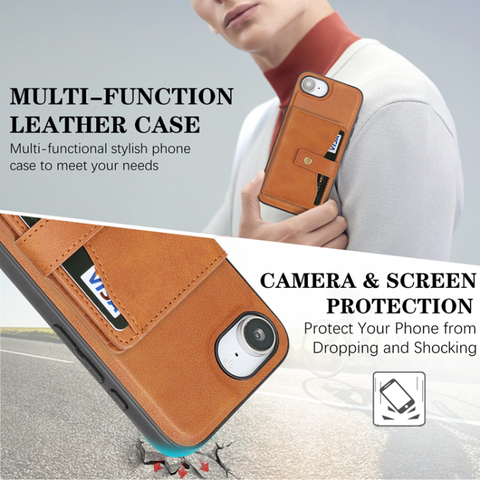 A-One Brand - iPhone 16e Mobilskal MagSafe Detachable Korthållare