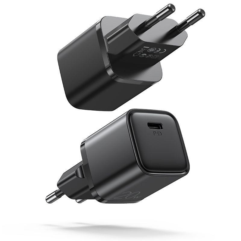 Joyroom Snabb väggladdare USB Typ-C 20W PD QC 3.0 AFC - Svart | 505295 | AlltMobil