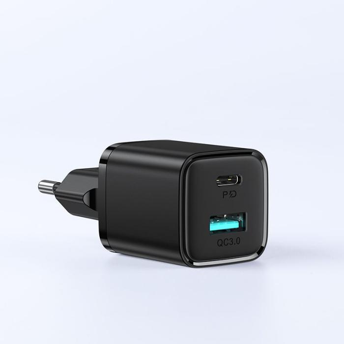 UTGATT - Joyroom - L-QP207 2-Port Network Charger 20w - Svart