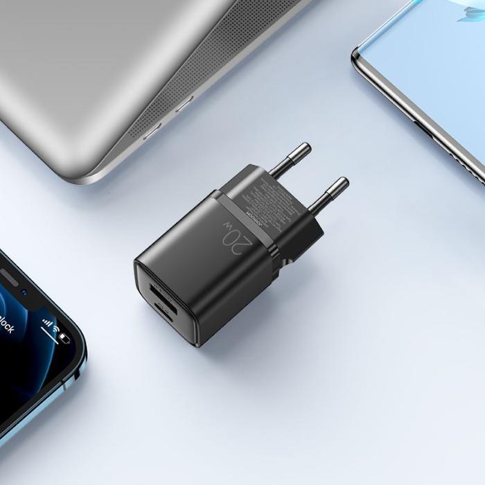 UTGATT - Joyroom - L-QP207 2-Port Network Charger 20w - Svart