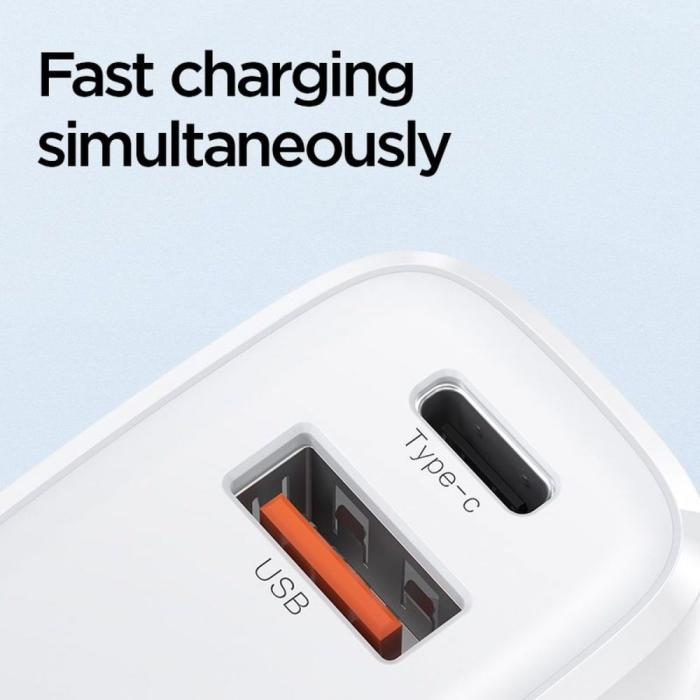 UTGATT5 - Joyroom - 2-Port Network Charger 20w - Vit
