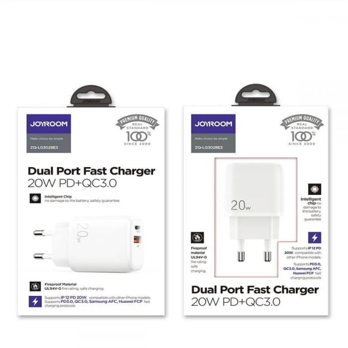 UTGATT5 - Joyroom - 2-Port Network Charger 20w - Vit