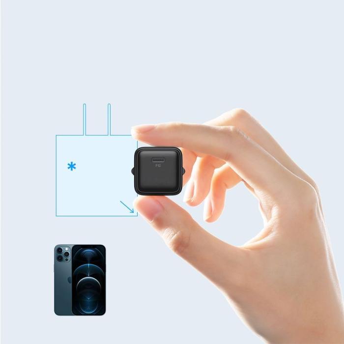 Joyroom - Joyroom Snabb väggladdare USB Typ-C 20W PD QC 3.0 AFC - Svart