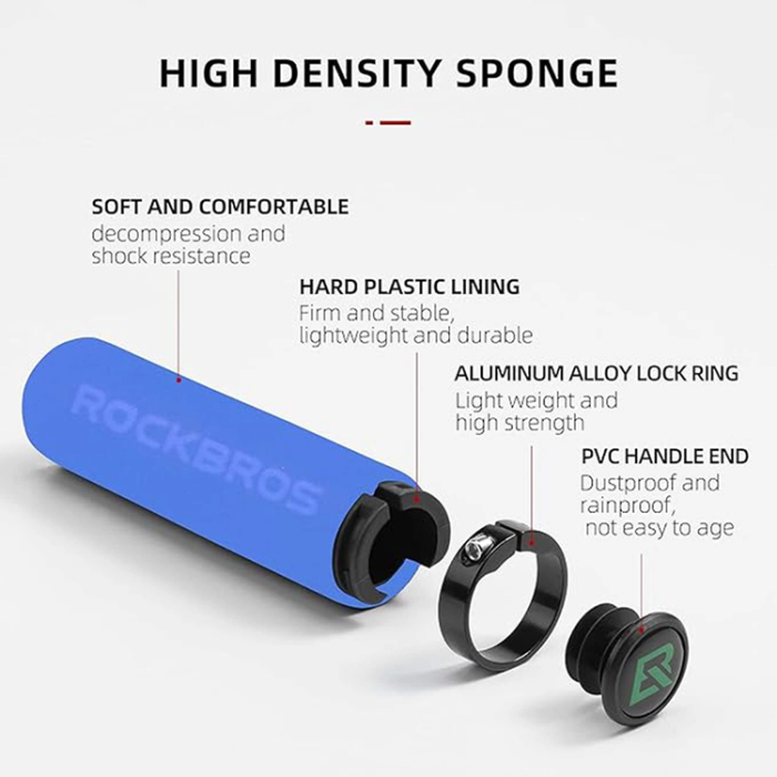 Rockbros - Rockbros Bicycle Greppar Sponge - Blå/Svart