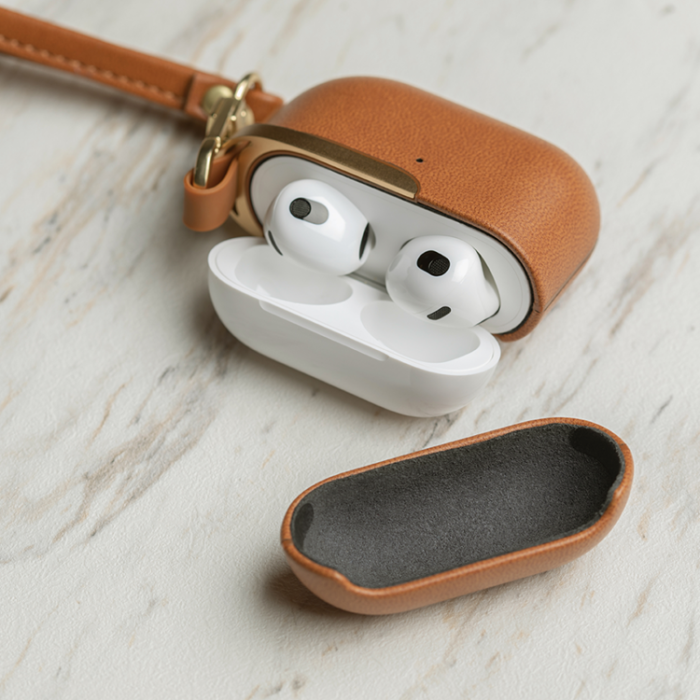 Moshi - Moshi Pebbo Luxe för AirPods 3 - Brun