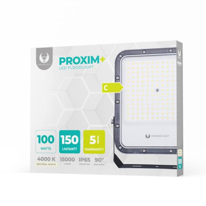 Forever Light - Forever Strålkastare LED PROXIM+ 100W 4000K 15000lm 230V IP65