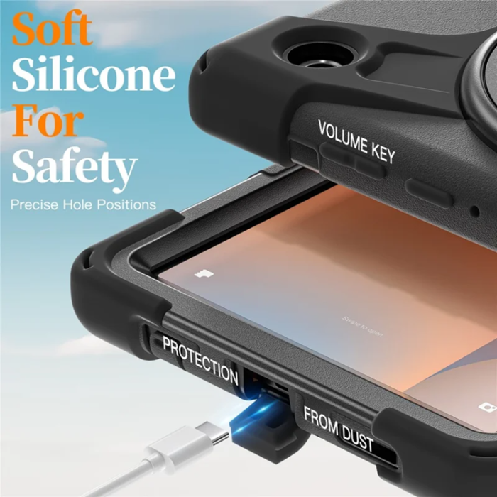 A-One Brand - Galaxy Tab A11 Skal Kickstand Silikon Axelrem