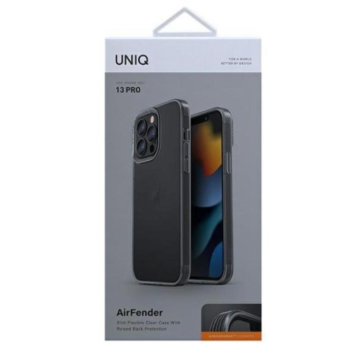 UNIQ - UNIQ Air Fender iPhone 13 / 13 Pro Skal - Smoke Grå