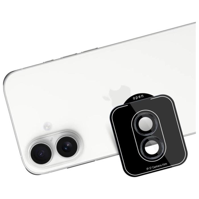 3MK - 3MK iPhone 17 Kameralinsskydd Härdat Glas Lens Pro - Svart