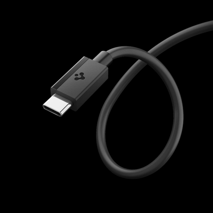 Spigen - Tech-Protect USB-C till USB-C kabel Essential 1m - Svart