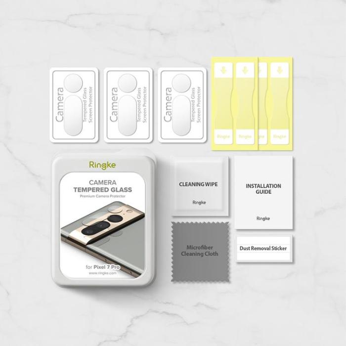 UTGATT1 - [2 PACK] Ringke Google Pixel 7 Pro Kameralinsskydd Härdat glas