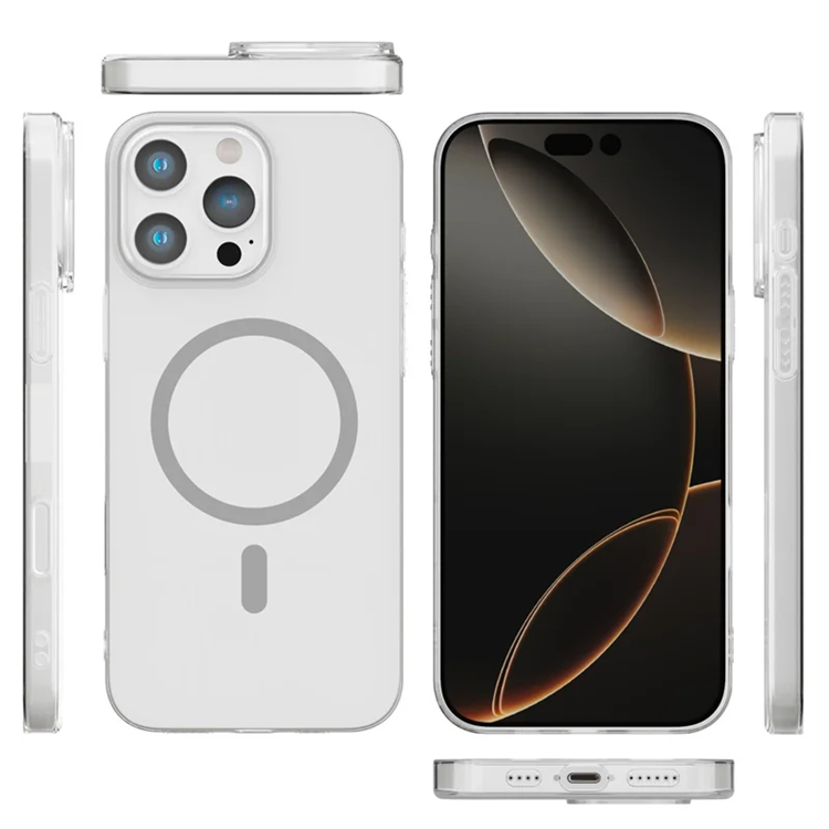 iPhone 16 Pro Max Mobilskal MagSafe Compatible Protective - Grå (Grå) | 2353 | AlltMobil