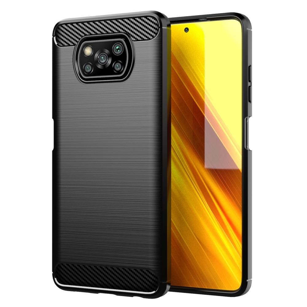 CARBON skal till XIAOMI POCO X3 Svart | 2353 | AlltMobil