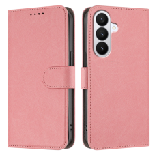 A-One Brand - Galaxy S26 Pro Plånboksfodral Solid Color Läder - Rosa