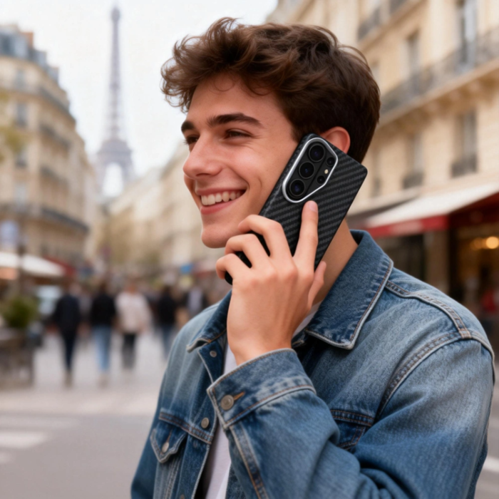 Tech-Protect - Tech-Protect Mobilskal För Galaxy S26 Ultra Magsafe Ion Carbon - Svart/Silver