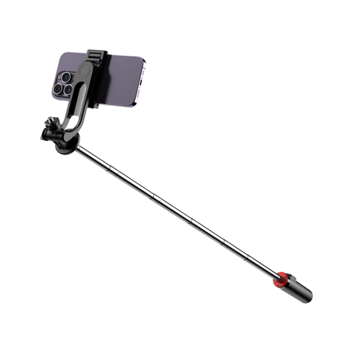 OEM - Selfiestick Teleskopstativ 1.3m Med Mobilhållare - Svart