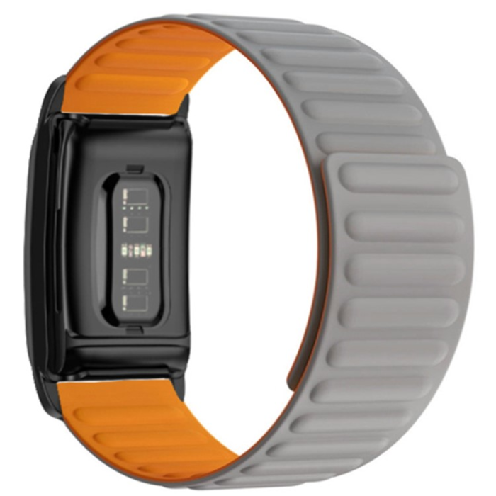 A-One Brand - Whoop 4.0 Armband Magnetic Silikon - Grå/Orange