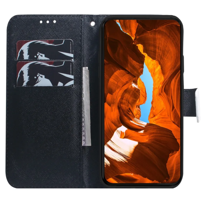 Taltech - iPhone 15 Pro Plånboksfodral med Tryck - Hund och Varg