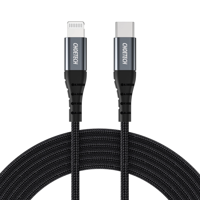 Choetech - Choetech USB-C till Lightning kabel MFi 1.2m lång - Svart
