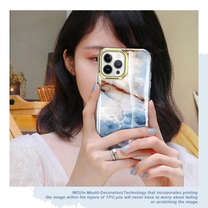 A-One Brand - iPhone 14 Pro Max Skal 360 Marble - Brun