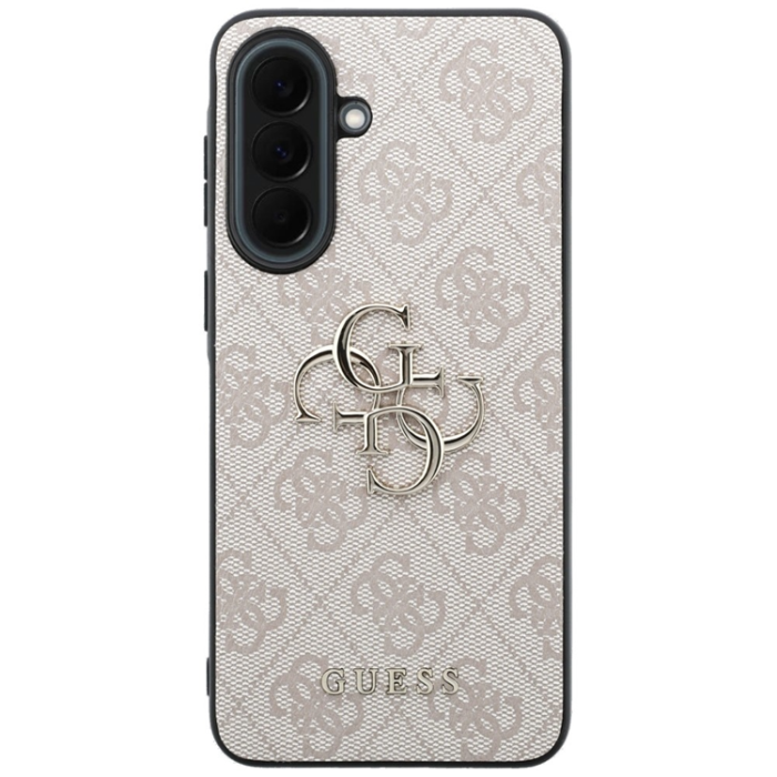 Guess - Guess Mobilskal För Galaxy A37 5G Läder 4G Metal Logo - Rosa
