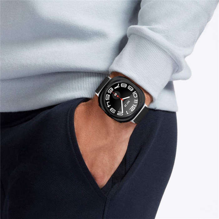 A-One Brand - Galaxy Watch 8 (40mm/44mm) 8 Classic (46mm) Armband Äkta Läder